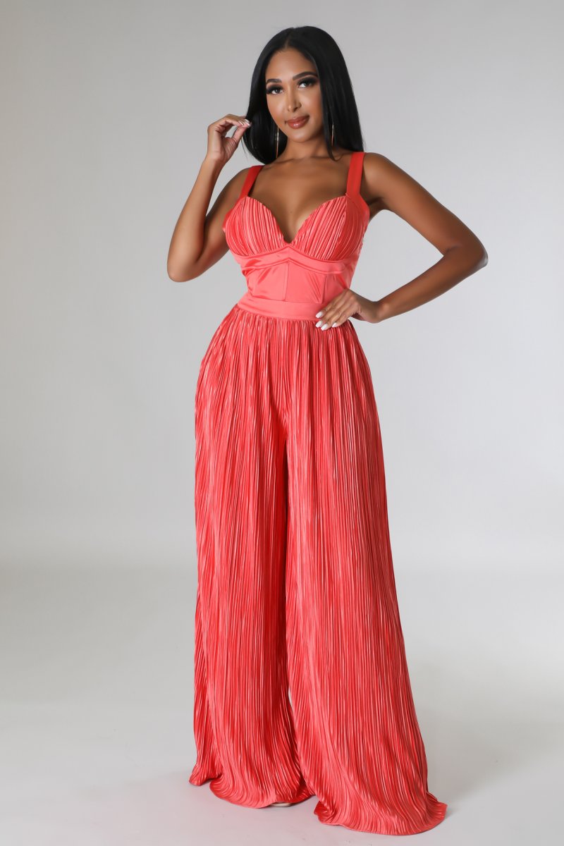 Coral Glow Jumpsuit