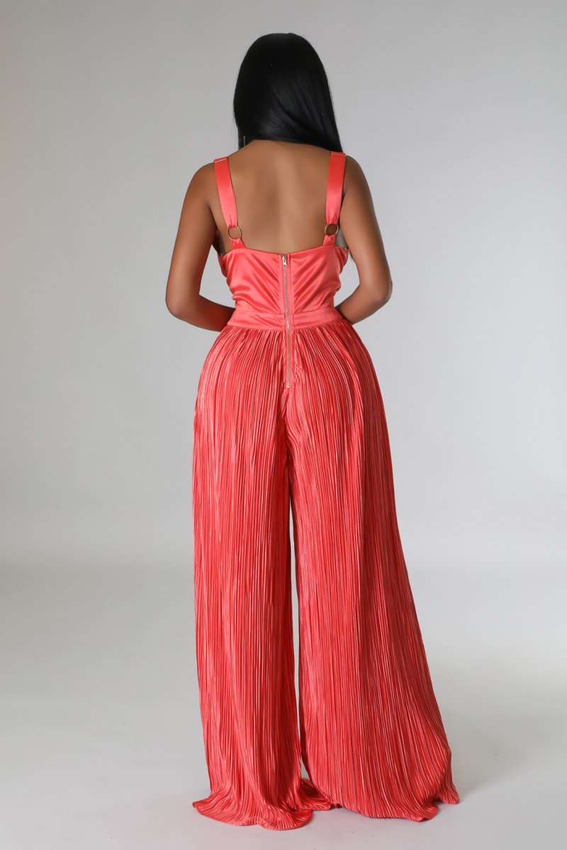 Coral Glow Jumpsuit